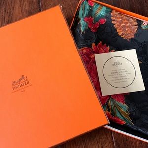 Stunning Hermes Scarf with box and tag. Beautiful gift for someone special!